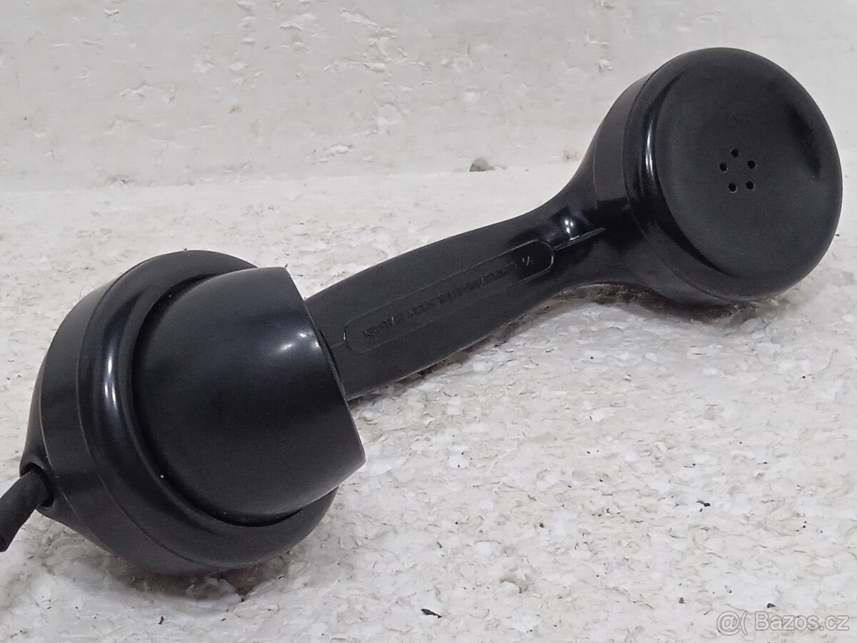 Retro smaltovaný telefon JYDSK s kličkou - 11