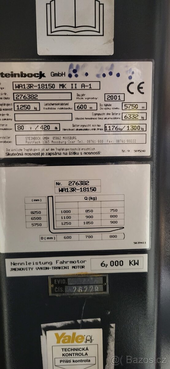 PRODÁM: VZV ZAKLADAČ STEINBOCK WA 13R - 11