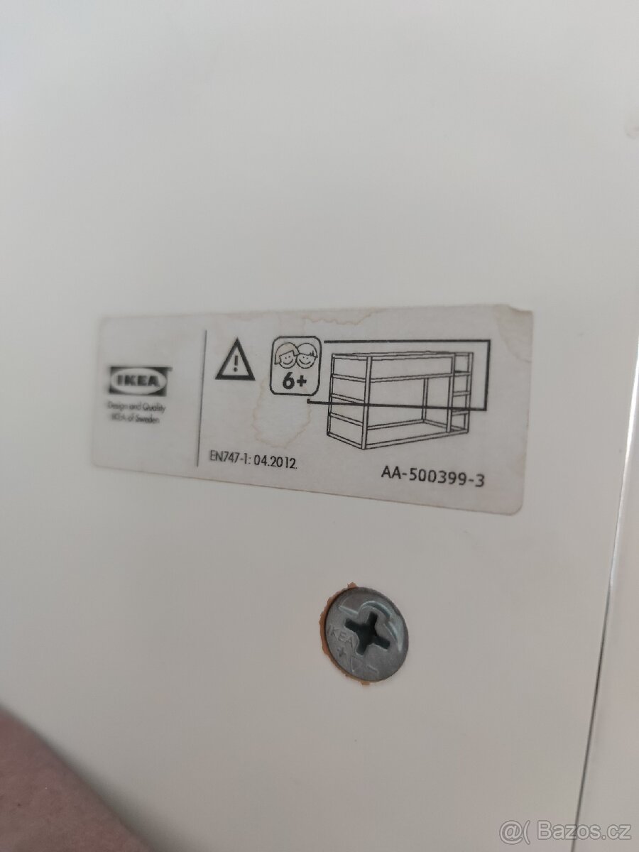 Palanda, vyvýšená postel patro 90x200 Ikea - 11