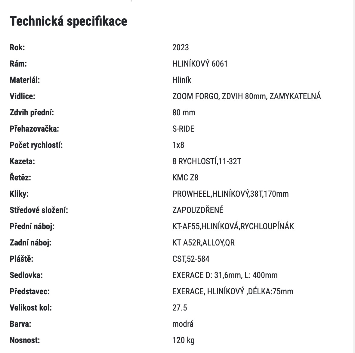 LEADER FOX Esent 27.5 Blue - 20" - 11