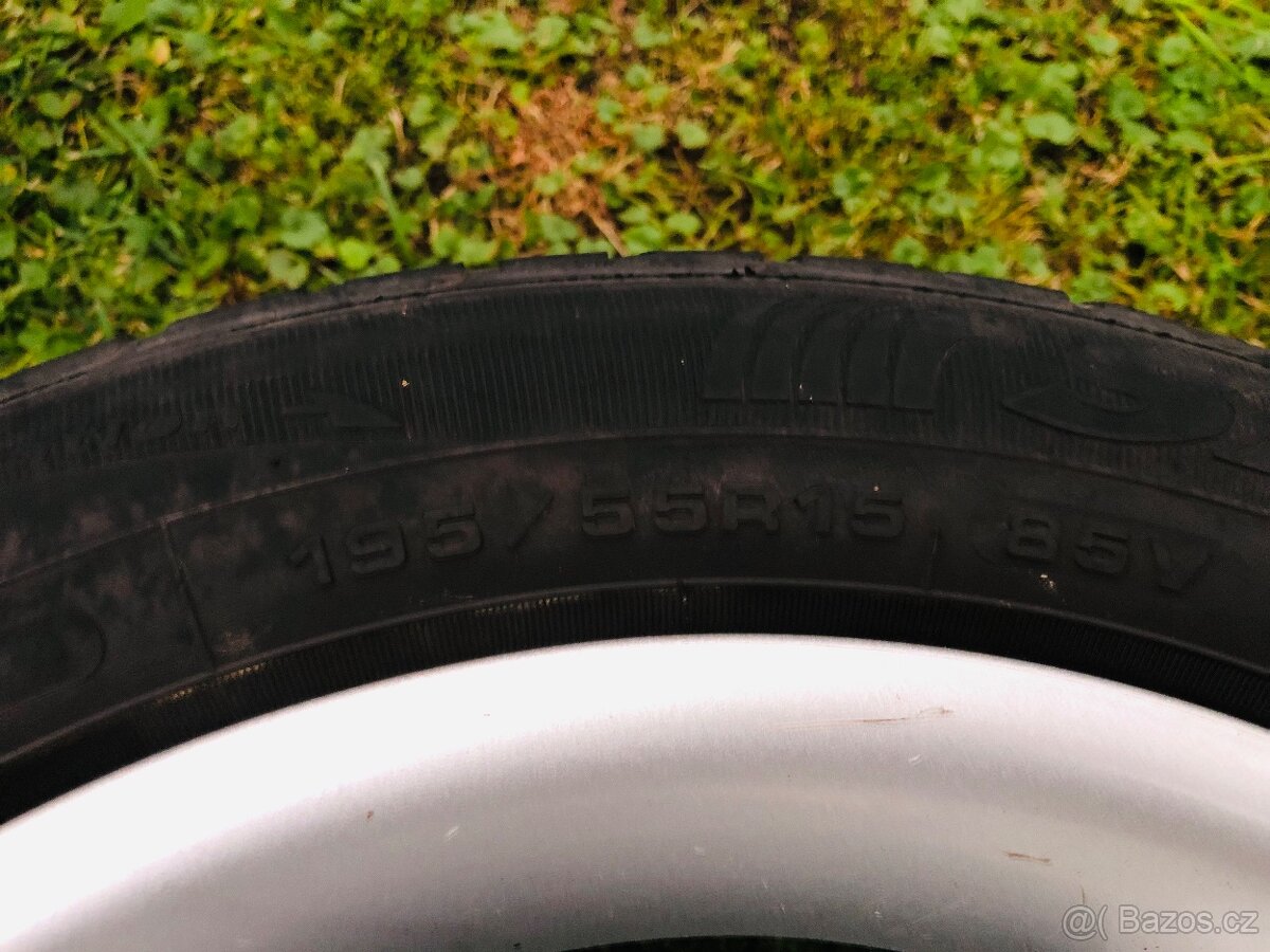 15" Alu 4x108 Zender 7Jx15H2 + letní pneu 195/55/15 - 11