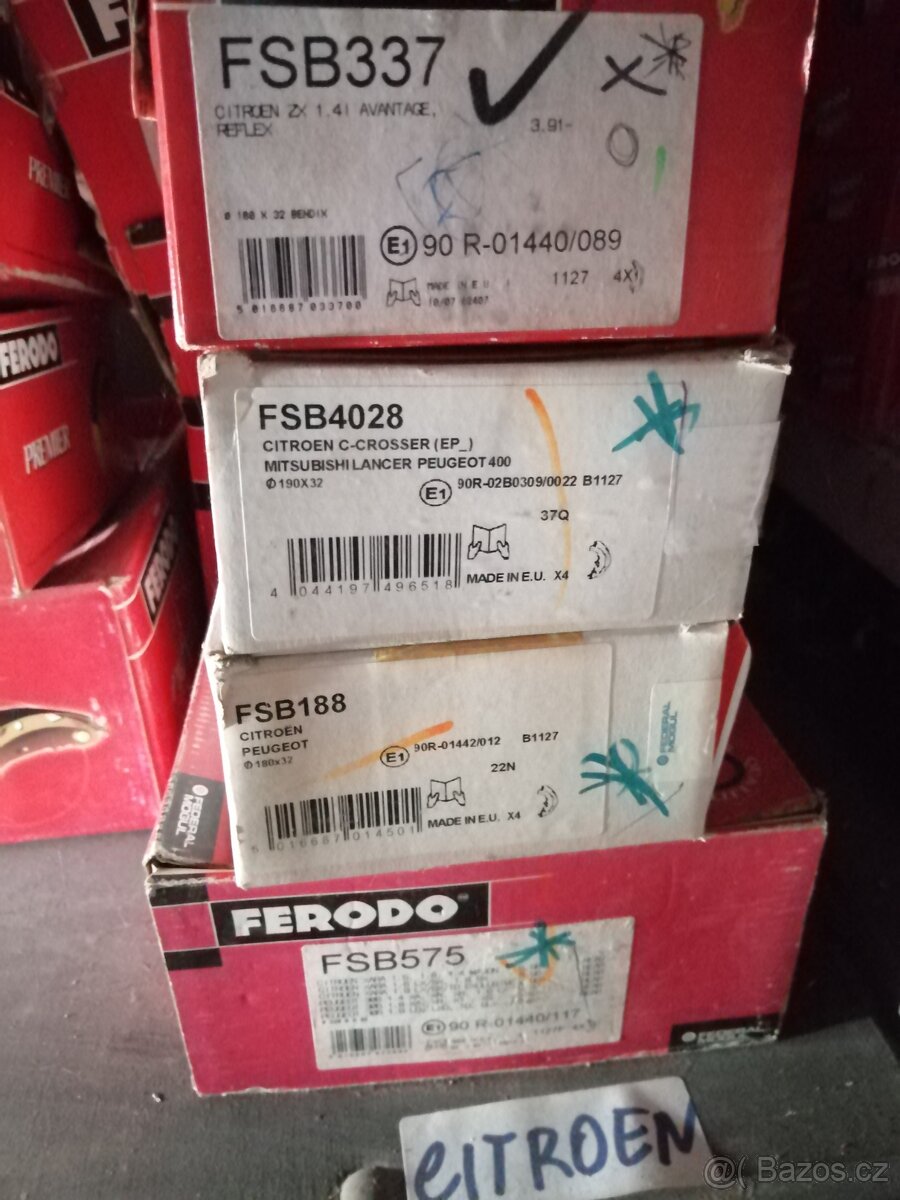 Brzdové obložení čelisti buben brda Ferodo - 11