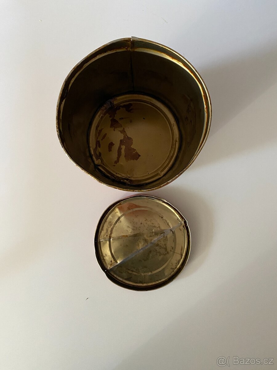 plechovka od oleje stará plechovka mazivo vazelína retro - 11