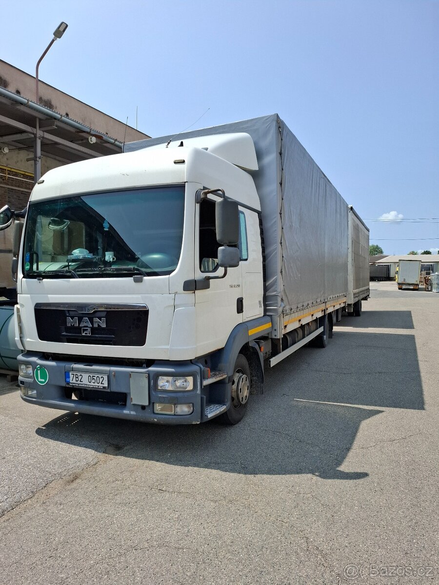 MAN TGL 12 250 rok. 2012 euro5. Valník plachta.18palet - 11