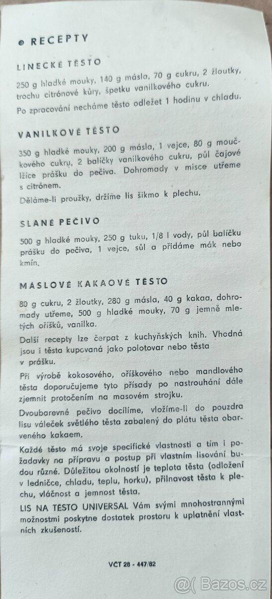 Lis na vánoční cukroví UNIVERSAL - 11