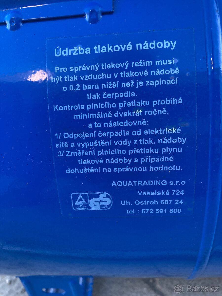 Nádrž tlaková expanzní Aquatrading VA 024 nová 900 kč - 11