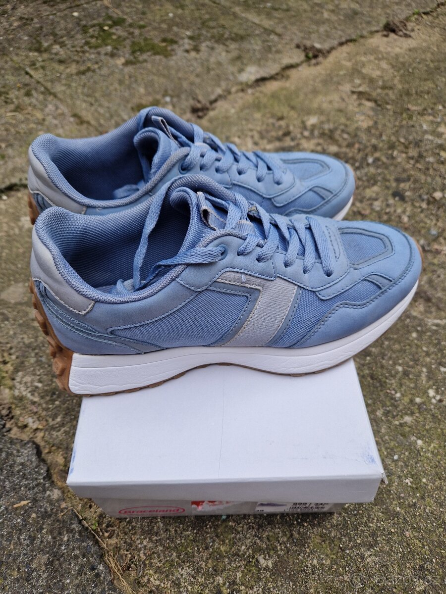 Dámské světlemodré tenisky vel. 39 - 11