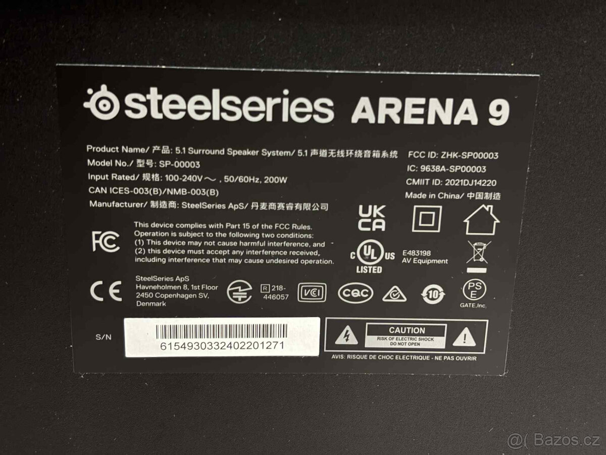 NOVÉ Reproduktory SteelSeries Arena 9 - 11
