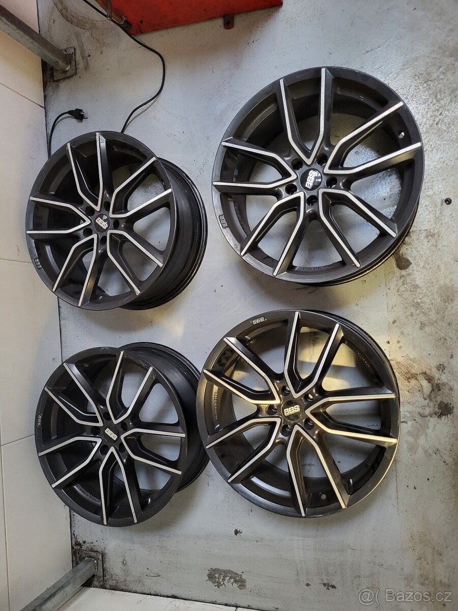 20" BBS 5x112 sada alu kol vč.pneu - 11