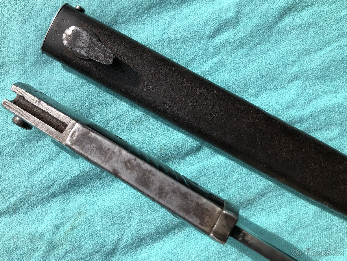 Německý bodák Mauser K98 – značený komplet (2. sv. válka) - 11