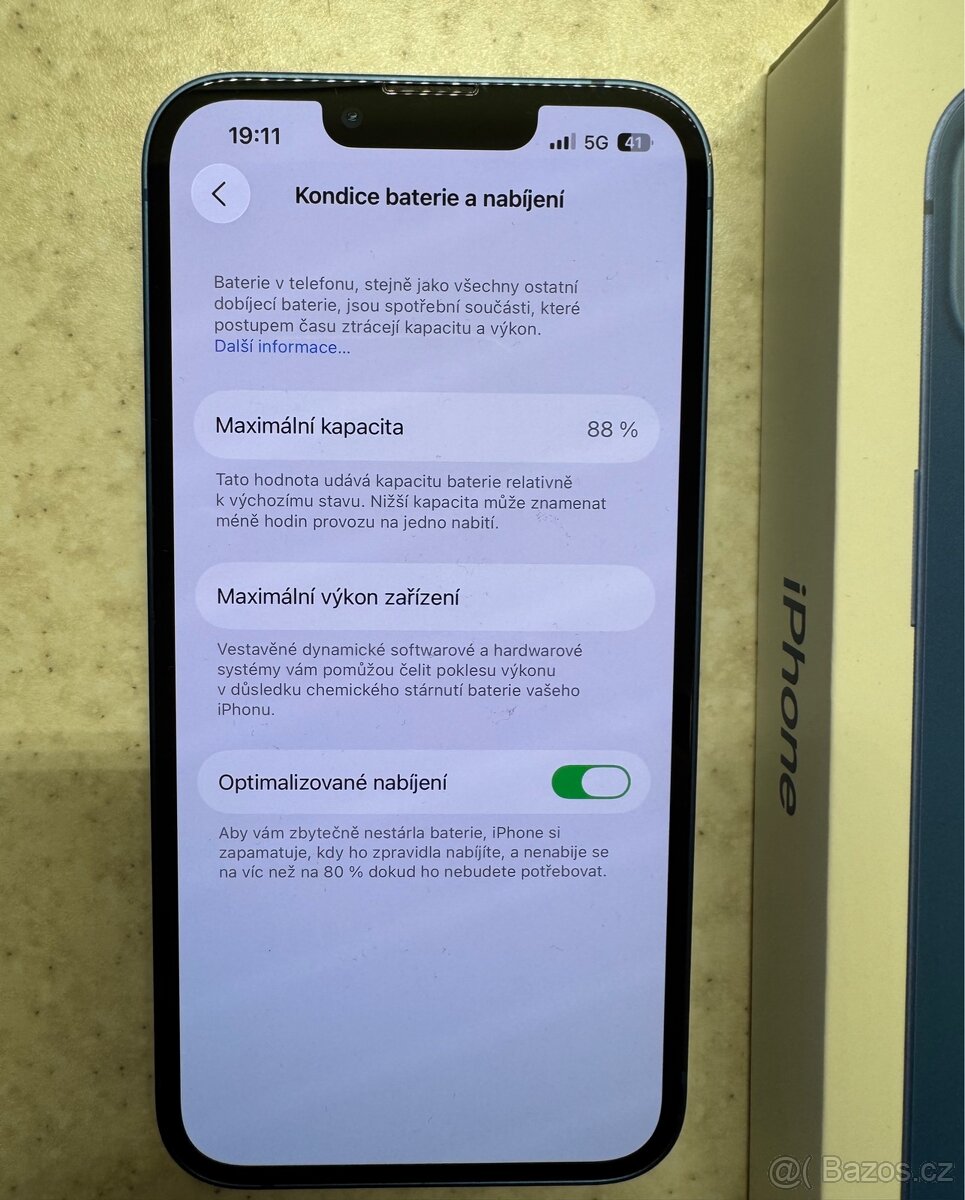 Iphone 13, 128 GB modrý - velmi dobrý stav - 11