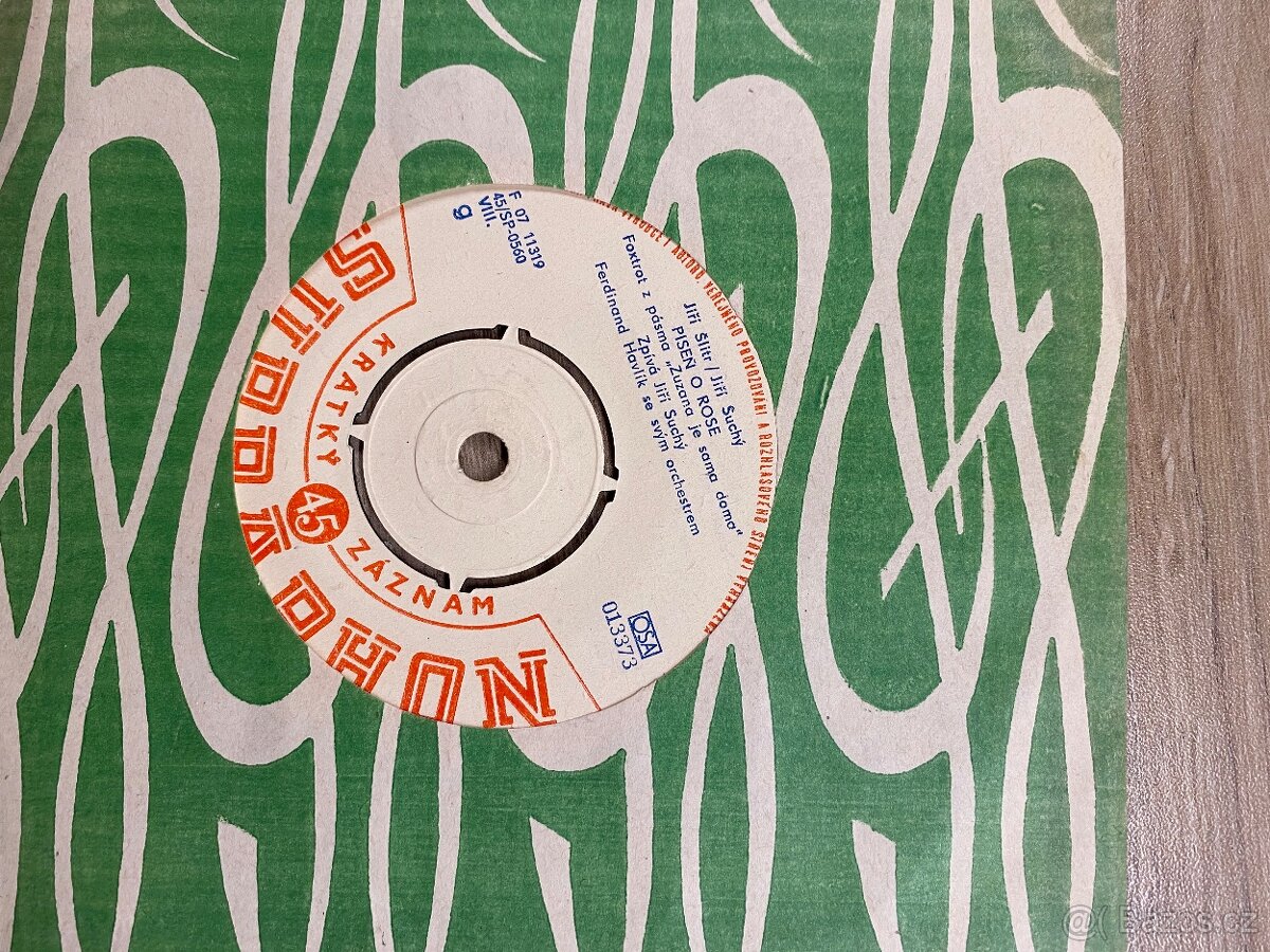 Gramofonová deska Supraphon Krátký 45 záznam, cena za kus - 11