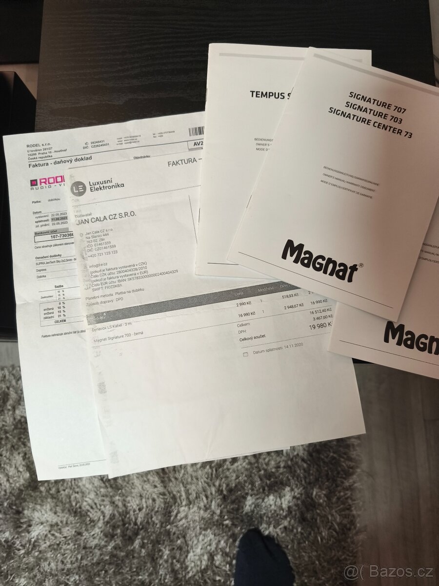 Magnat Signature 703 + Center 73 + Subwoofer + kab Dynavox - 11