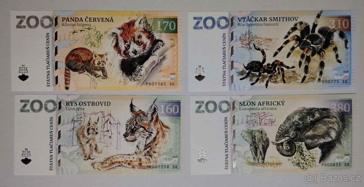 ZOOlar - pamätná suvenírová bankovka SK-CZ-PL ZOO - 11