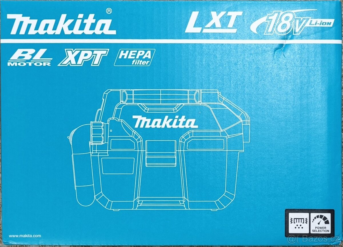 Aku vysavač Makita DVC750LZX1, bez nabíječky a Bat - 11