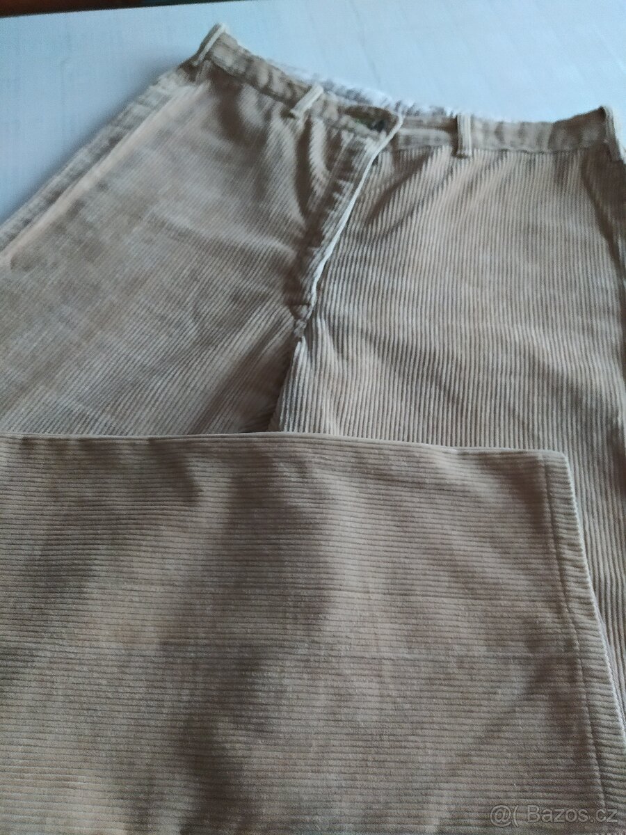 dámské manšestrové kalhoty vel.S, L - 11