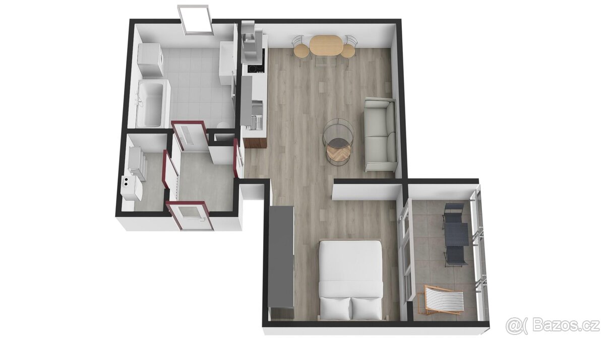 Prodej bytu 2+kk 53 m2, ulice tř. 1. máje, Dobřany - 11