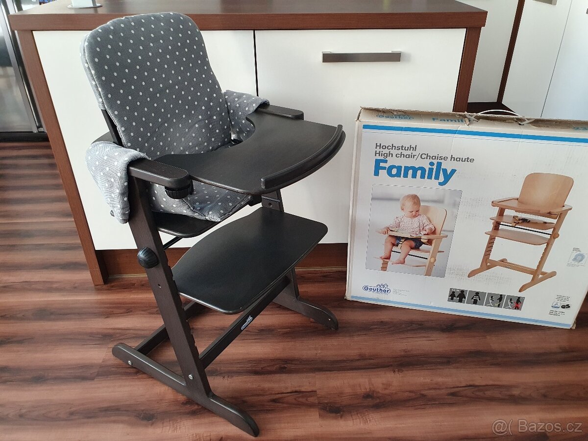 Rostoucí židle dřevěná + výbava - 11