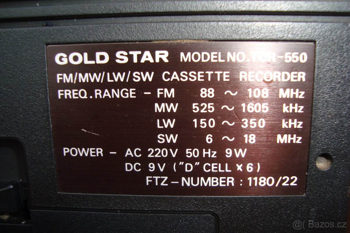 Radiomagnetofon Gold Star-Boombox - 11