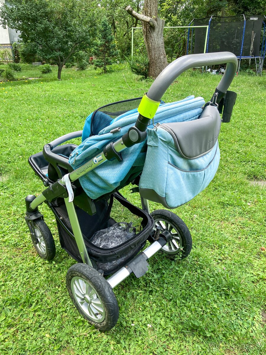 Dětský kočárek Baby Design DOTTY DENIM ECO 2v1 - 11
