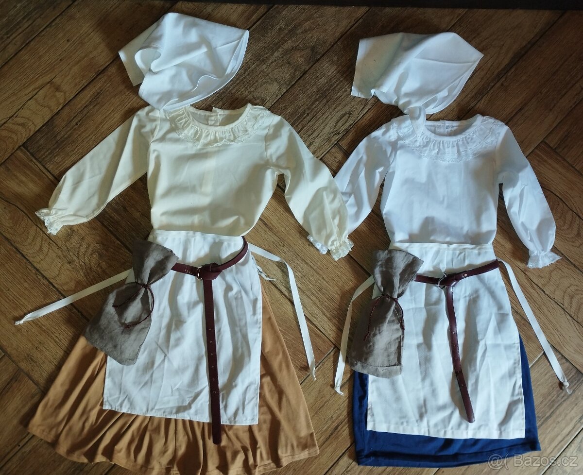 Kostým středověk selka, kroj 1-5let - 11