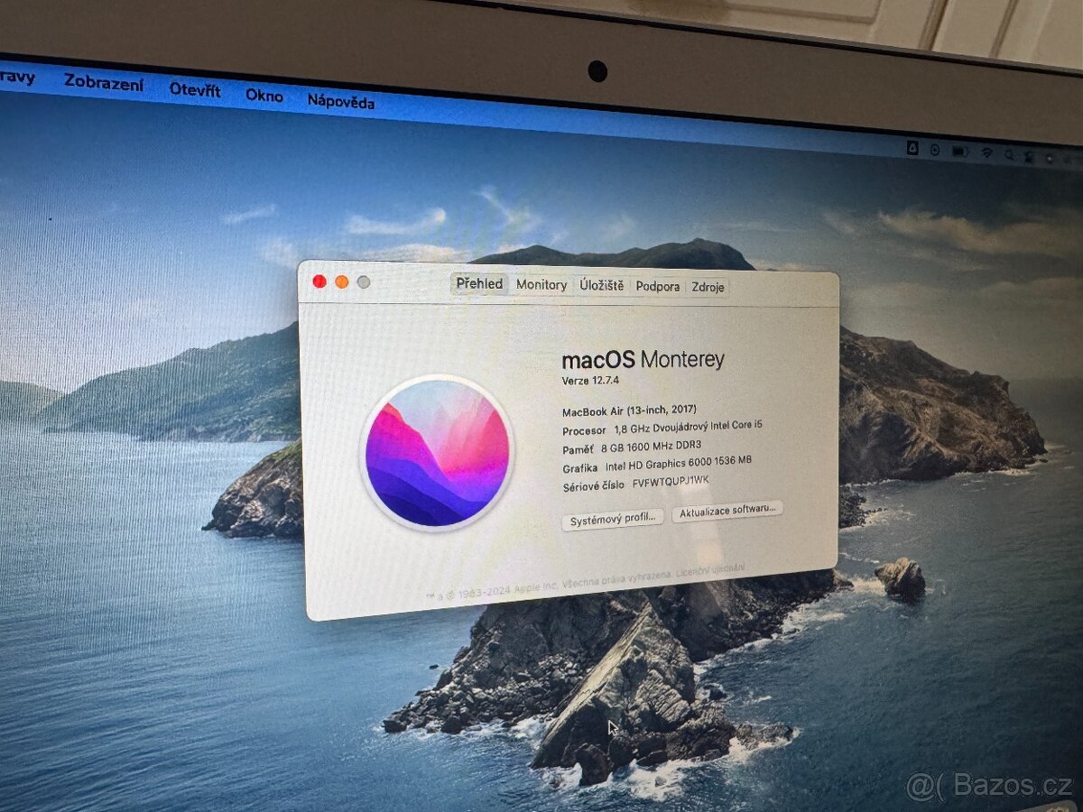 MacBook Air 13" (2017), Intel i5, 8 GB RAM - 11