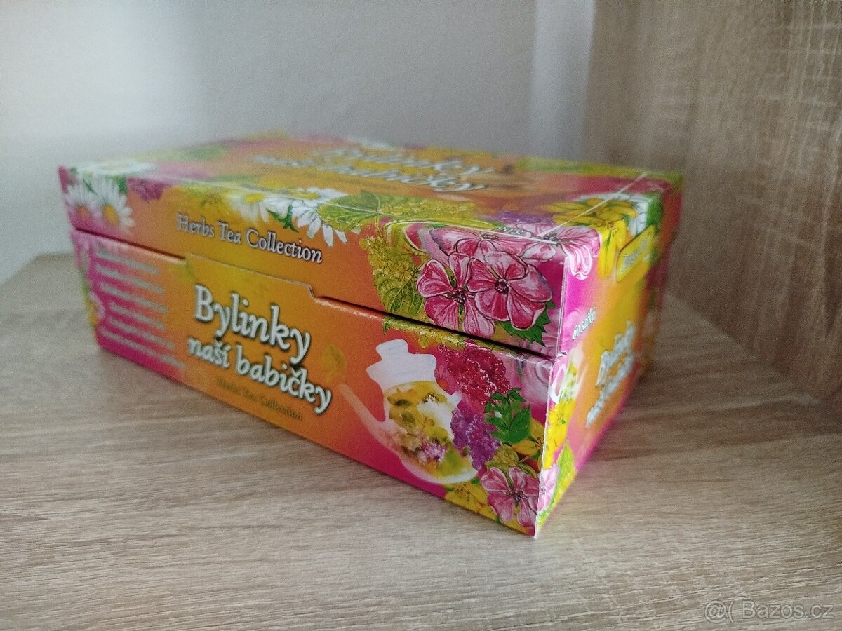 Krabičky dózy plechové kartonové od čajů - 11