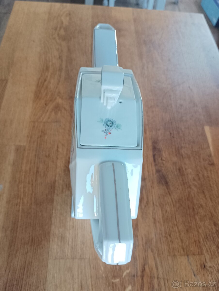 PORCELÁNOVÁ KONVICE VICTORIA - ČESKÉ ART DECO -VÝVOZ FRANCIE - 11