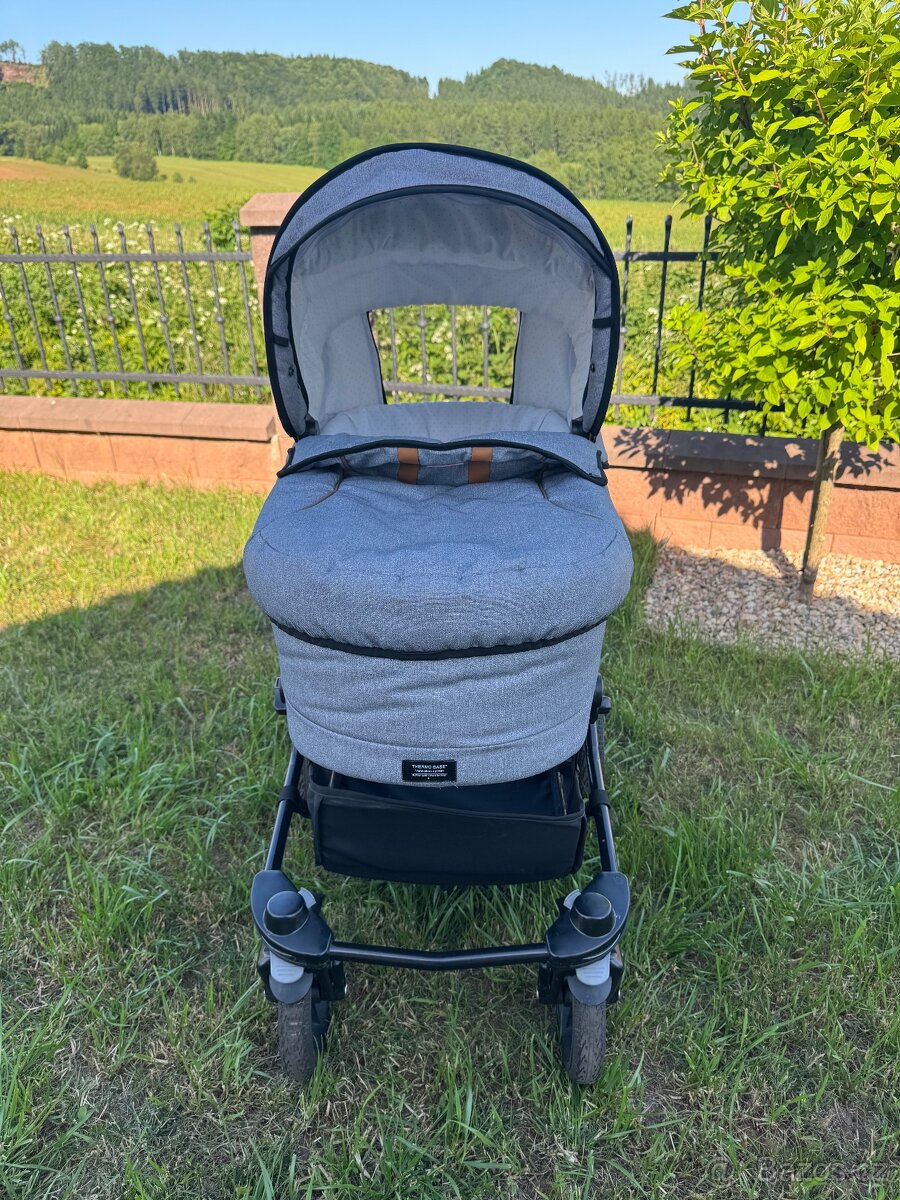 Emmaljunga kočárek set -šedo-hnědá - 11