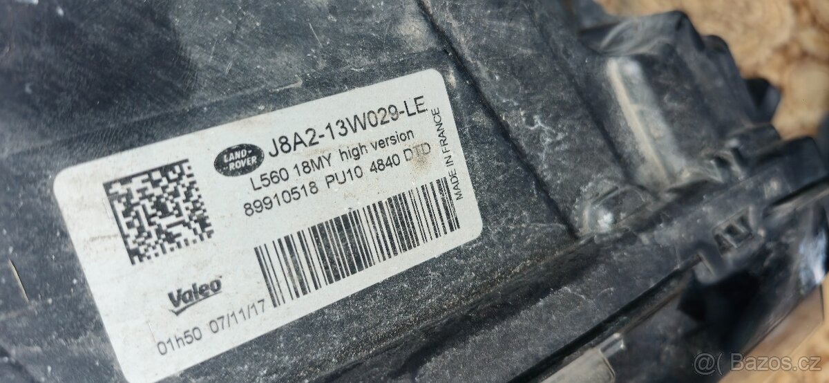 Leve prave svetlo full led range rover velar l560 - 11
