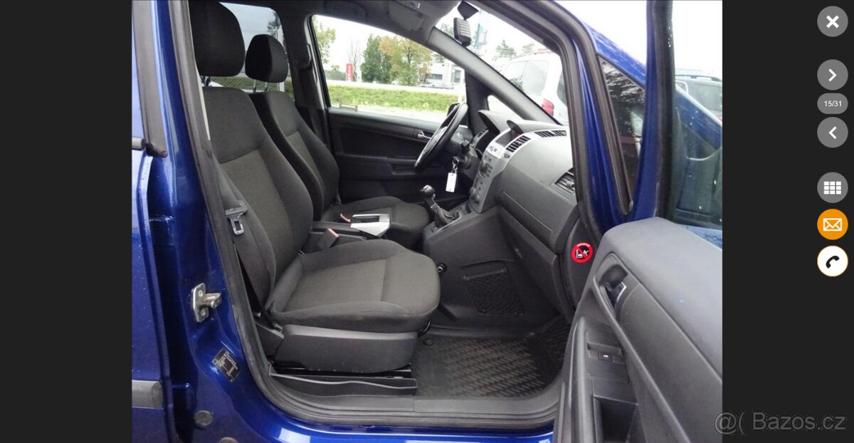 Opel Zafira B 1,6 16V 85kw - 7.míst - 11
