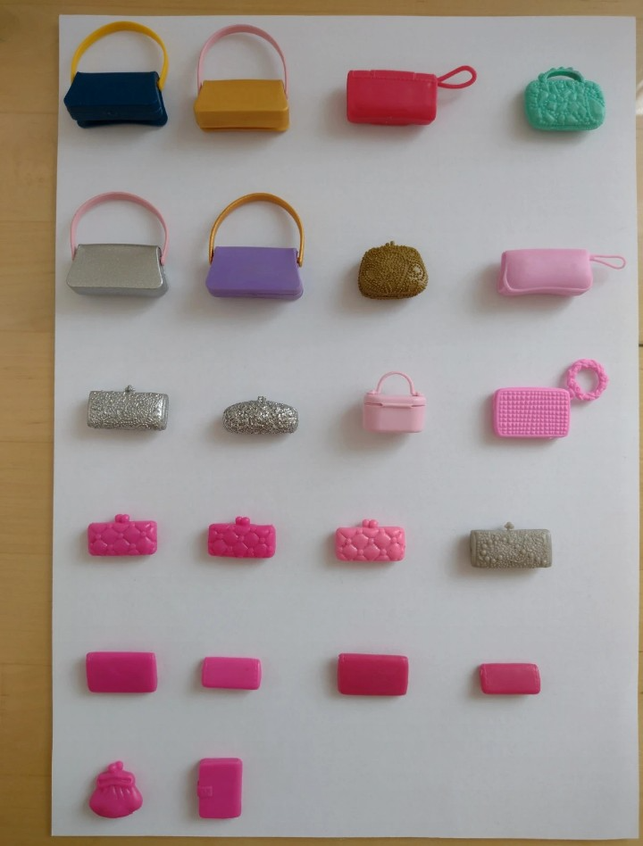 Kabelky, psaníčka, peněženka, diář pro panenky - 11