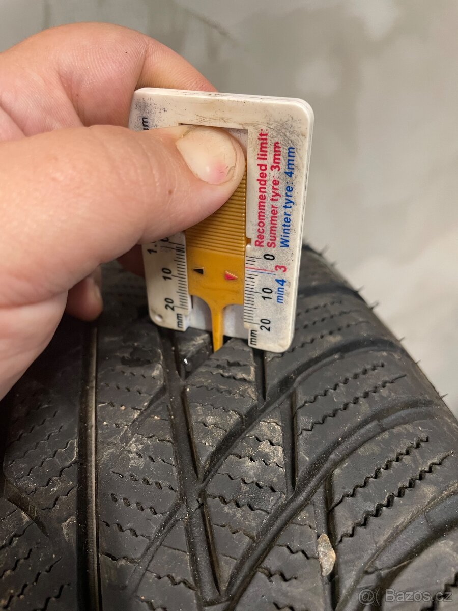 5x112 R17 6,5J ET39 BMW + 205/60 R17 zimné - 11