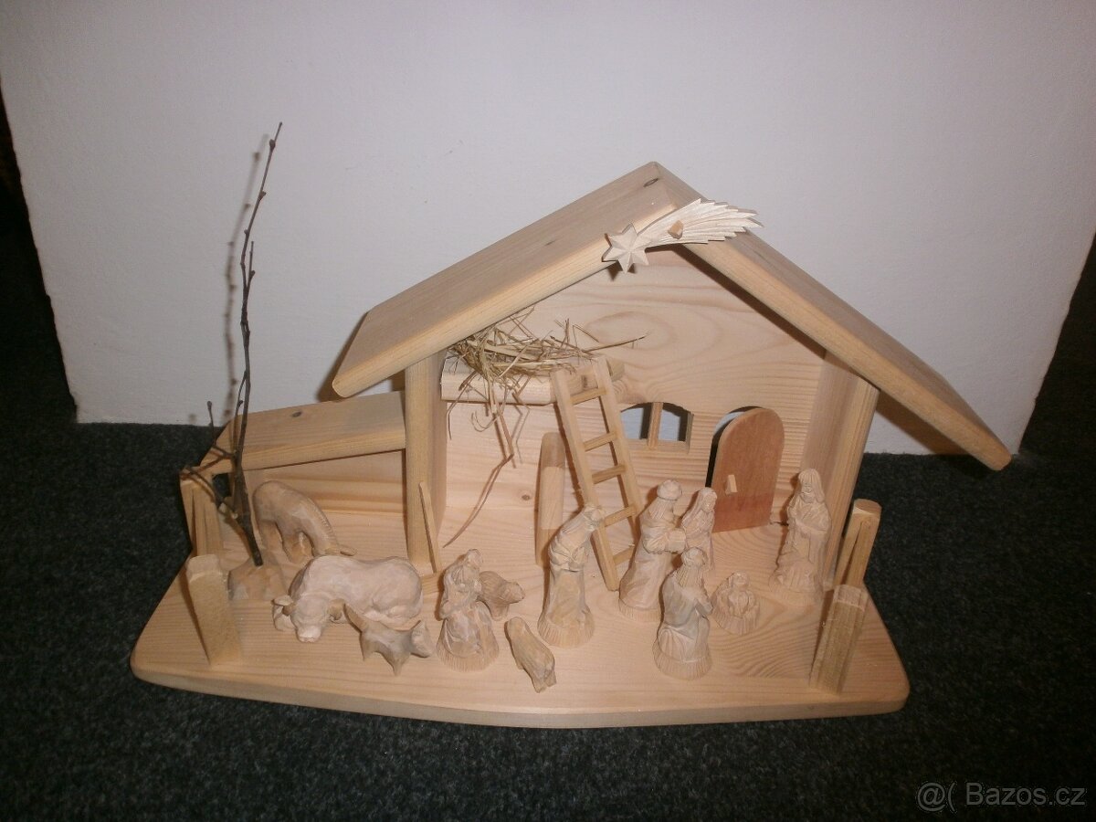 Český dřevěný betlém 14B2 - 11