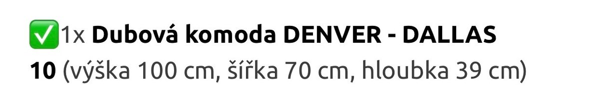 Dubový masivní nábytek do předsíně DENVER 2 - 11