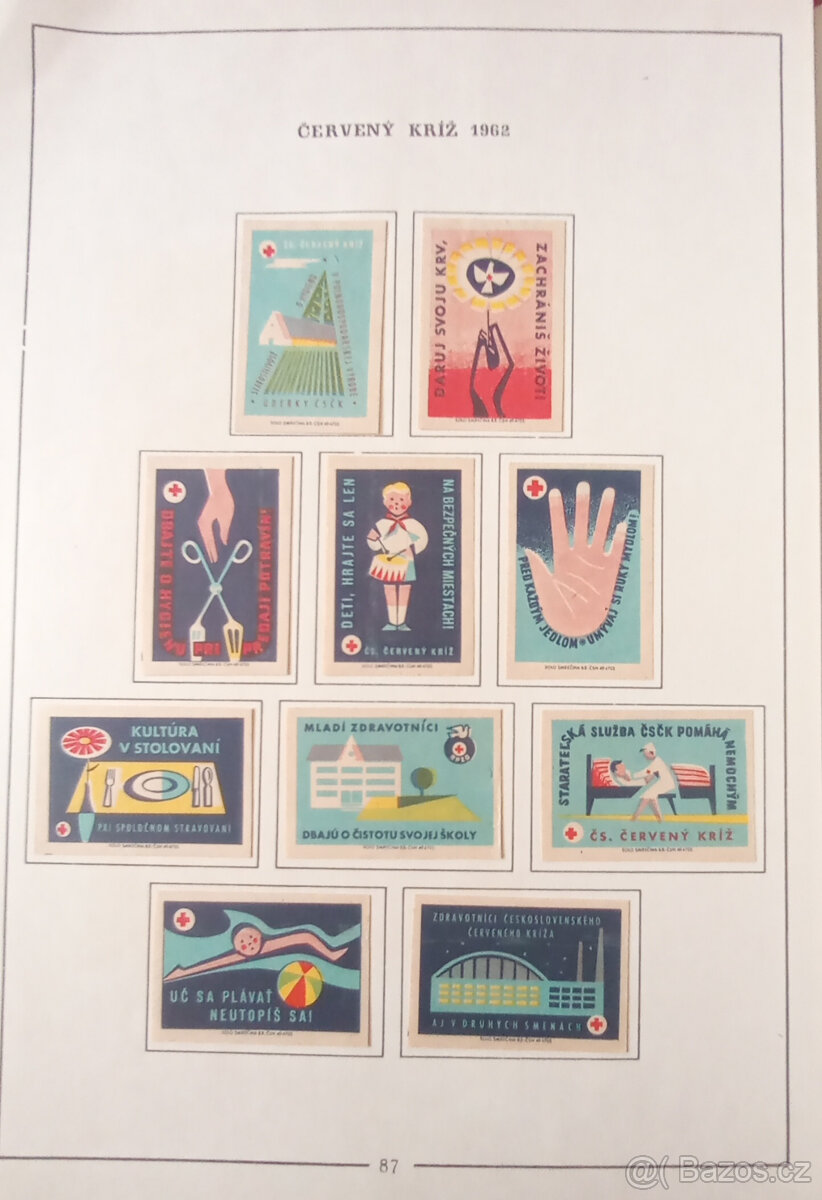 Album 363 zápalkových nálepek Slovensko 1961–1963 - 11