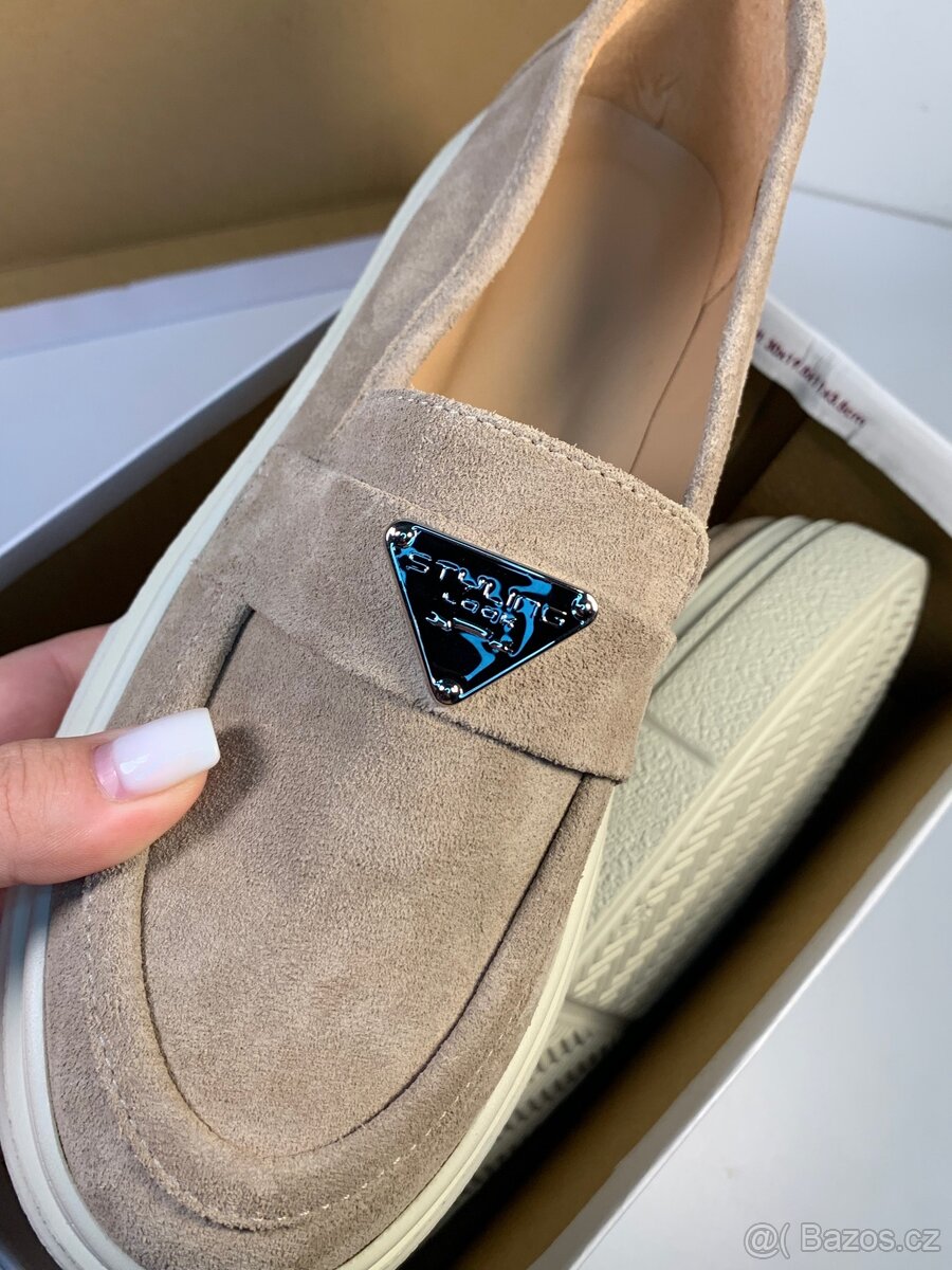 Dámské Loafers/ Mokasíny Kůže Nove - 11