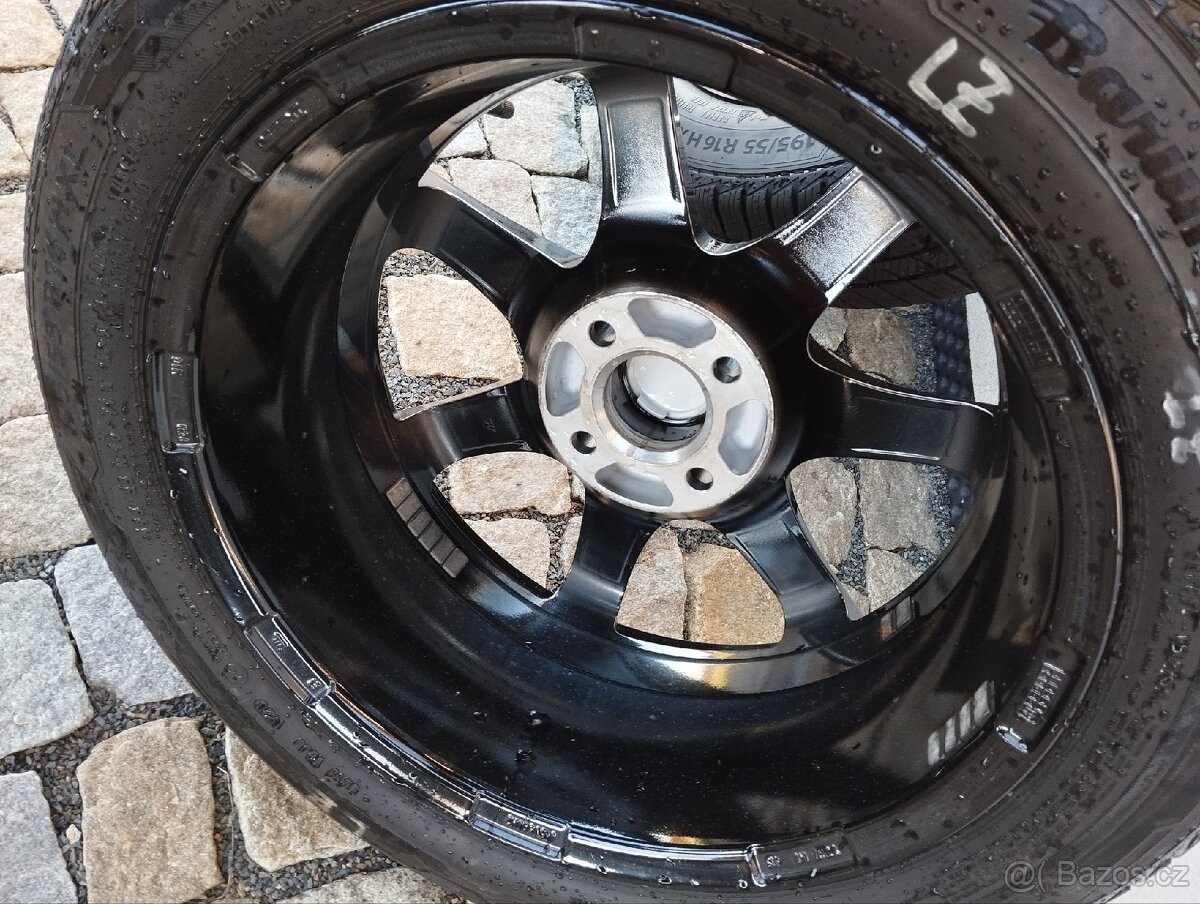 ALU Dezent 4x100 r16x6,5j ET 40, 195/55/16 Polaris 5 - 11