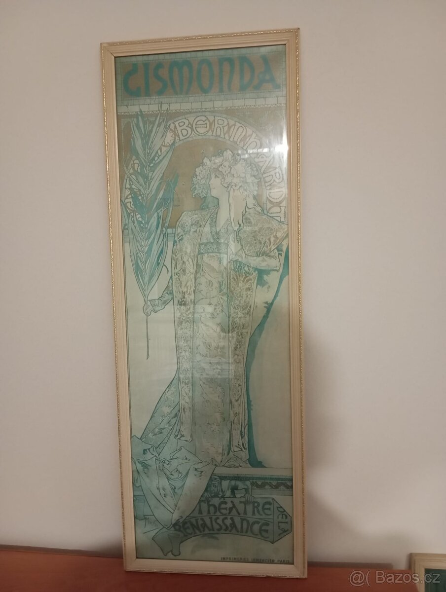 Sada 4ks secesních obrazů - Alfons Mucha - 11