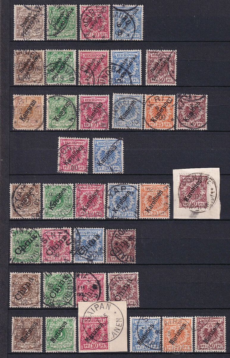 Kolonie a zahraniční pošty, zrušená sbírka v albu - 11