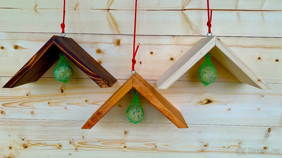 Krmítko pro ptáky - ruční práce - 11