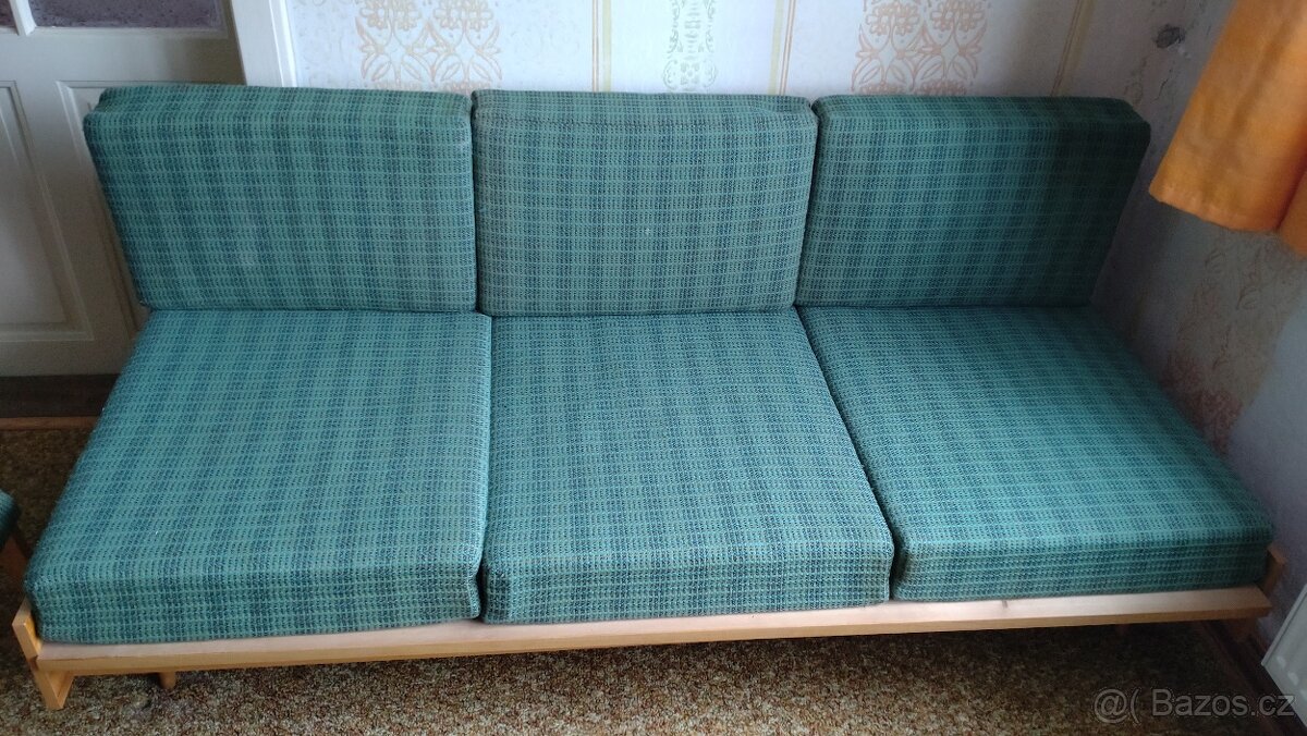 Retro sedací souprava Jitona 60. léta - gauč, křesla, židle - 11