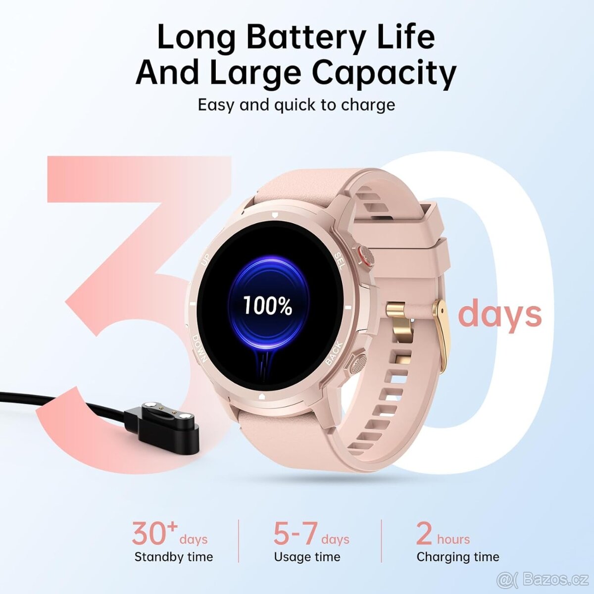 Chytré hodinky LLKBOHA S52 – 1,39" volání, IP68, v češtině - 11