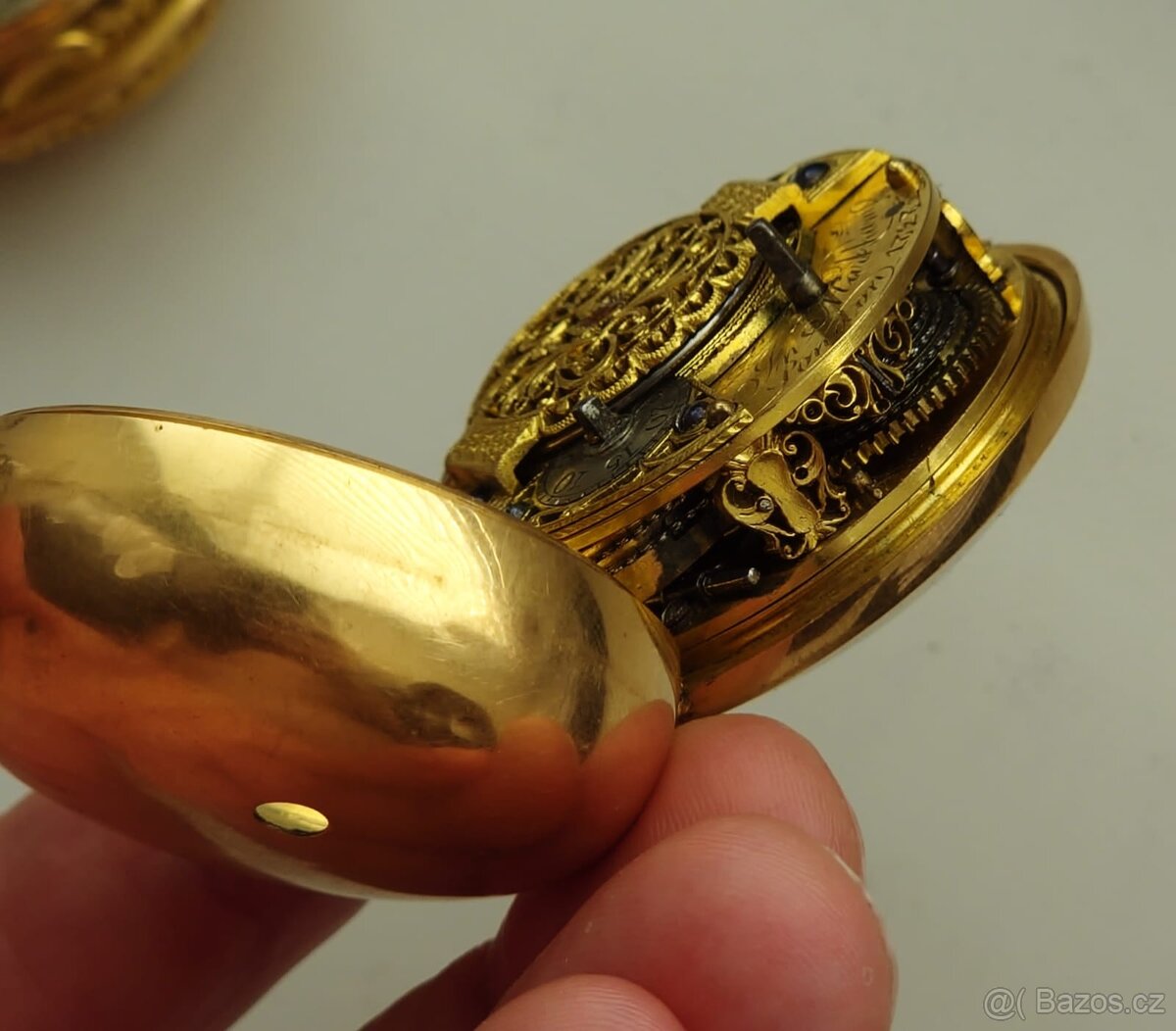 Zlaté kapesní hodinky špindlovky - 11