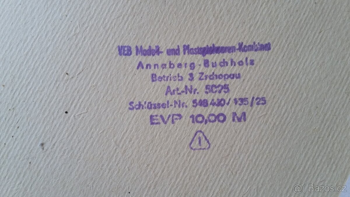 Starý velký plastikový model letadla TU 144 NDR 1972 - 11