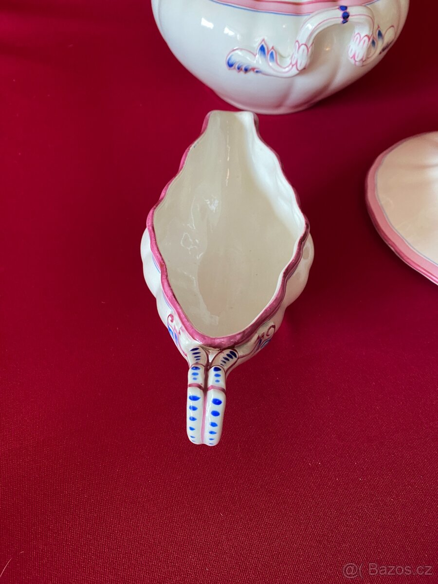 mísa stará porcelánová mísa omáčník staré nádobí porcelán - 11