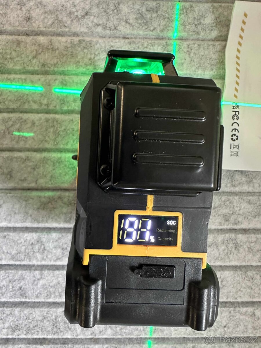 🔹 Zelený křížový laser Gisam – samonivelační,(436) - 11