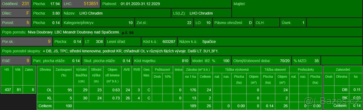 Prodej lesního pozemku k.ú. Spačice - 11