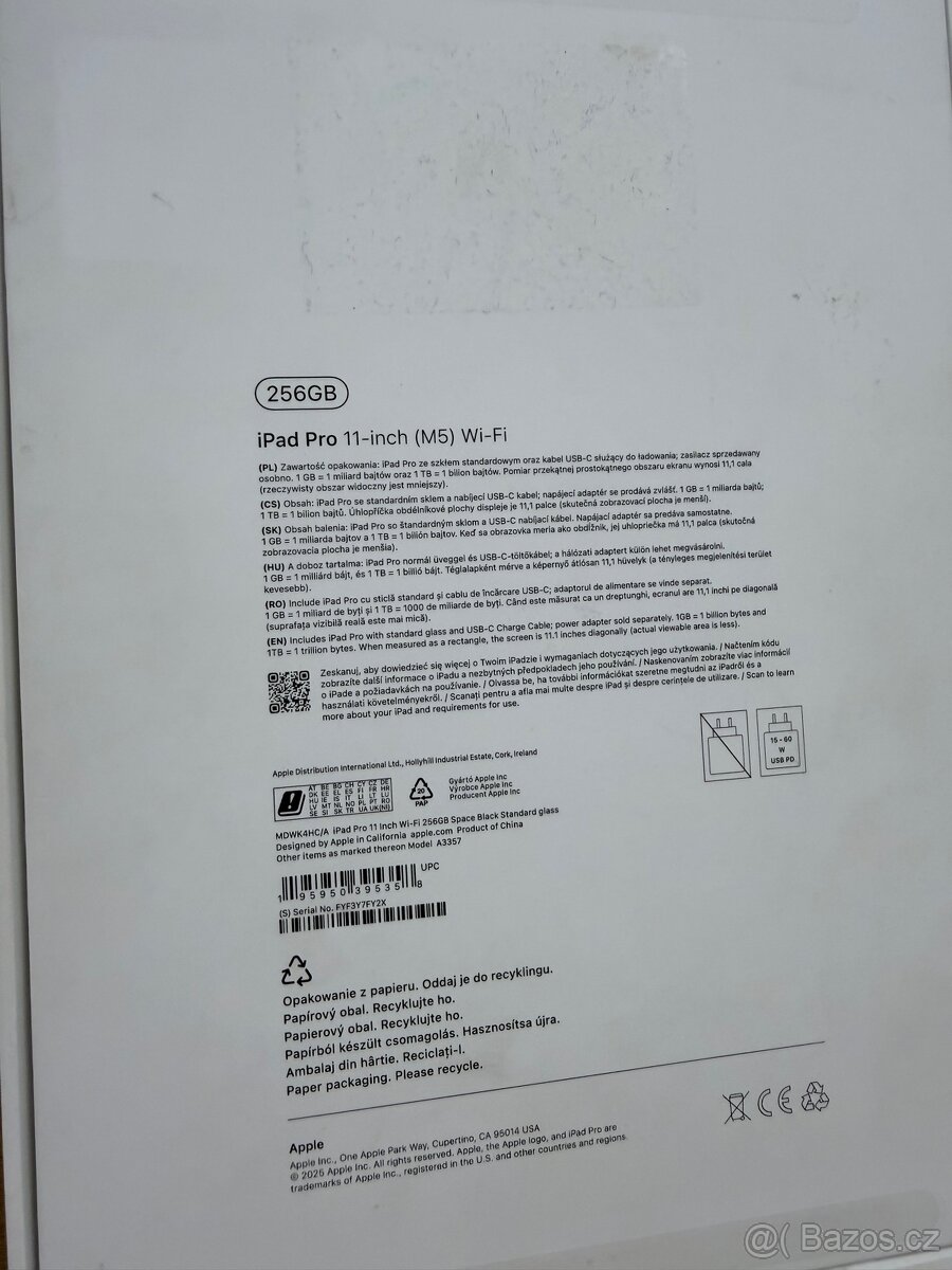 Apple iPad Pro 11” M5 256GB Wi-Fi – jako nový - 11