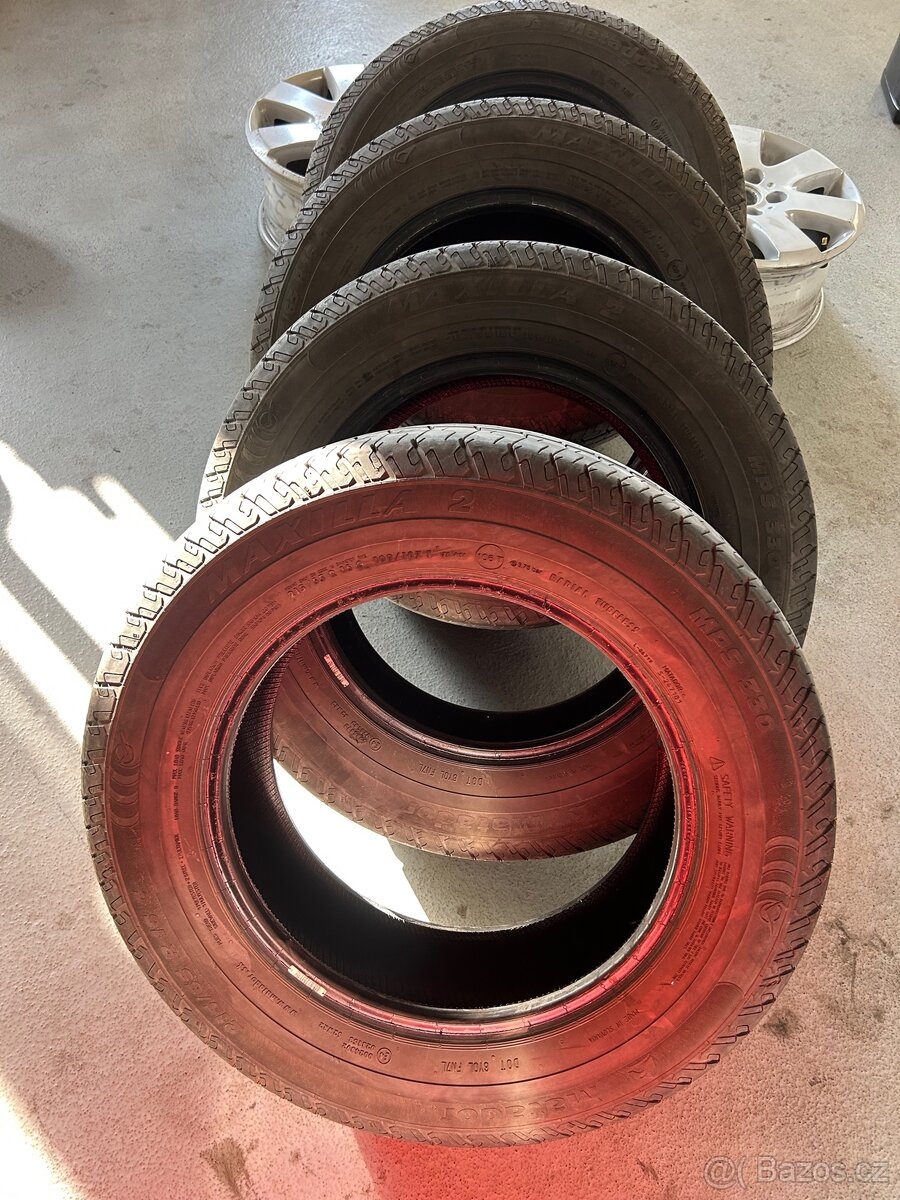 Alu kola VW 16” 5x120 6,5j16 et51 + pneu - 11